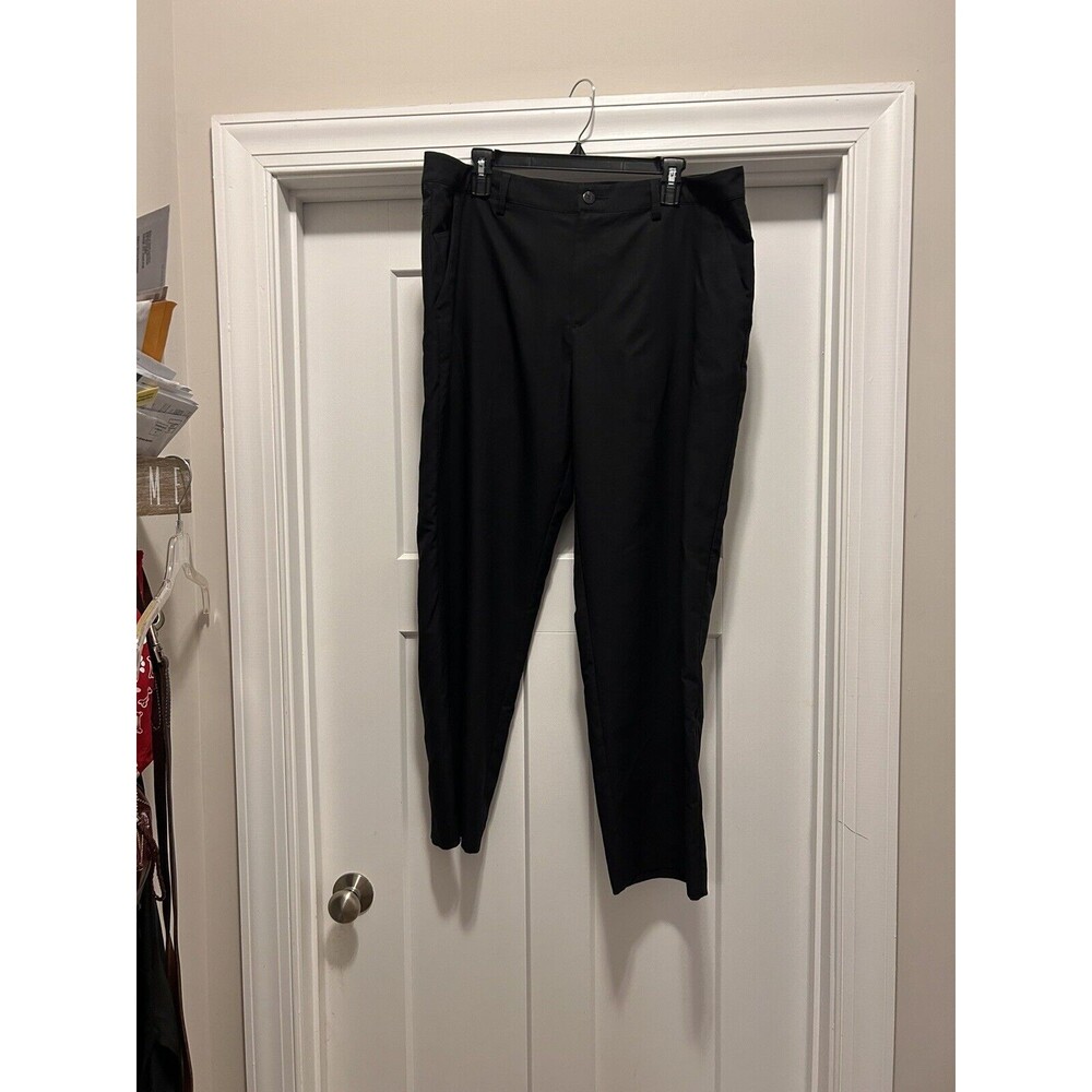 Adidas Golf Pants Adult 38x30 Black Chino Performance Lightweight Casual Mens